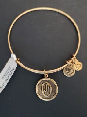 Alex And Ani Name Initial Letter O Bracelet 676